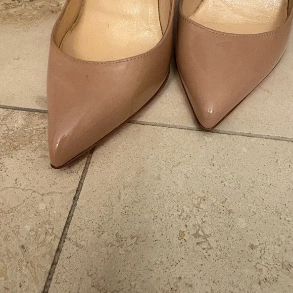 Christian Louboutin Beige Patent Heels